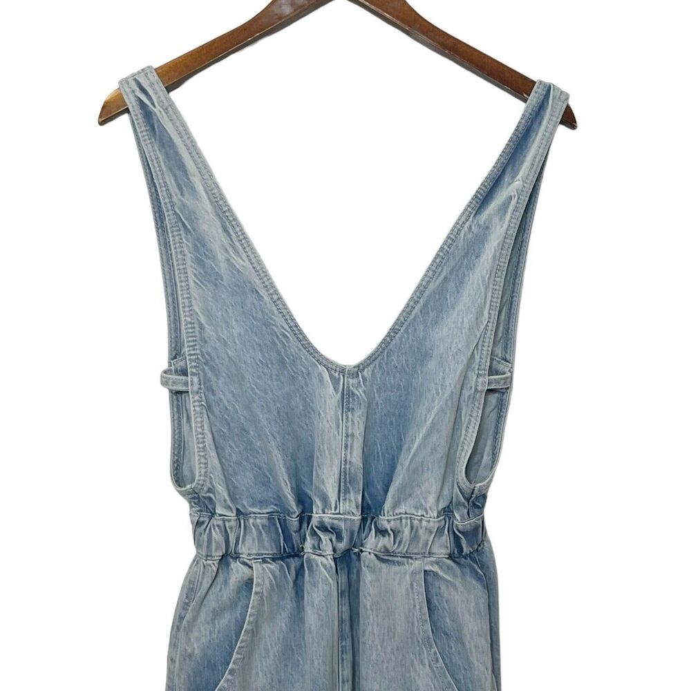 FREE POPLE Denim Blue Women's Jumpsuit - Picture 4 of 12